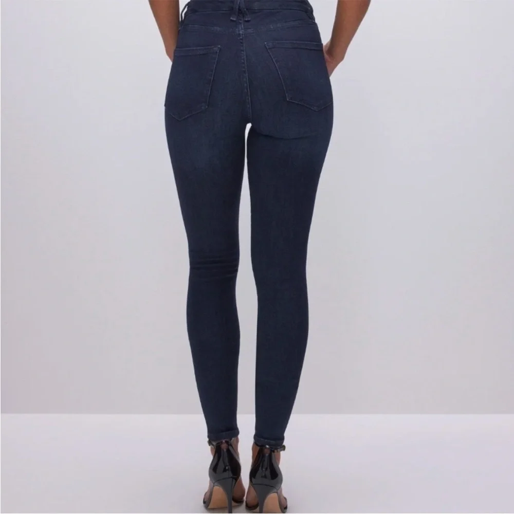 EXCELLENT CONDITION WOMEN’S 8 / 29 GOOD AMERICAN High waist SKINNY JEANS - Picture 3 of 8